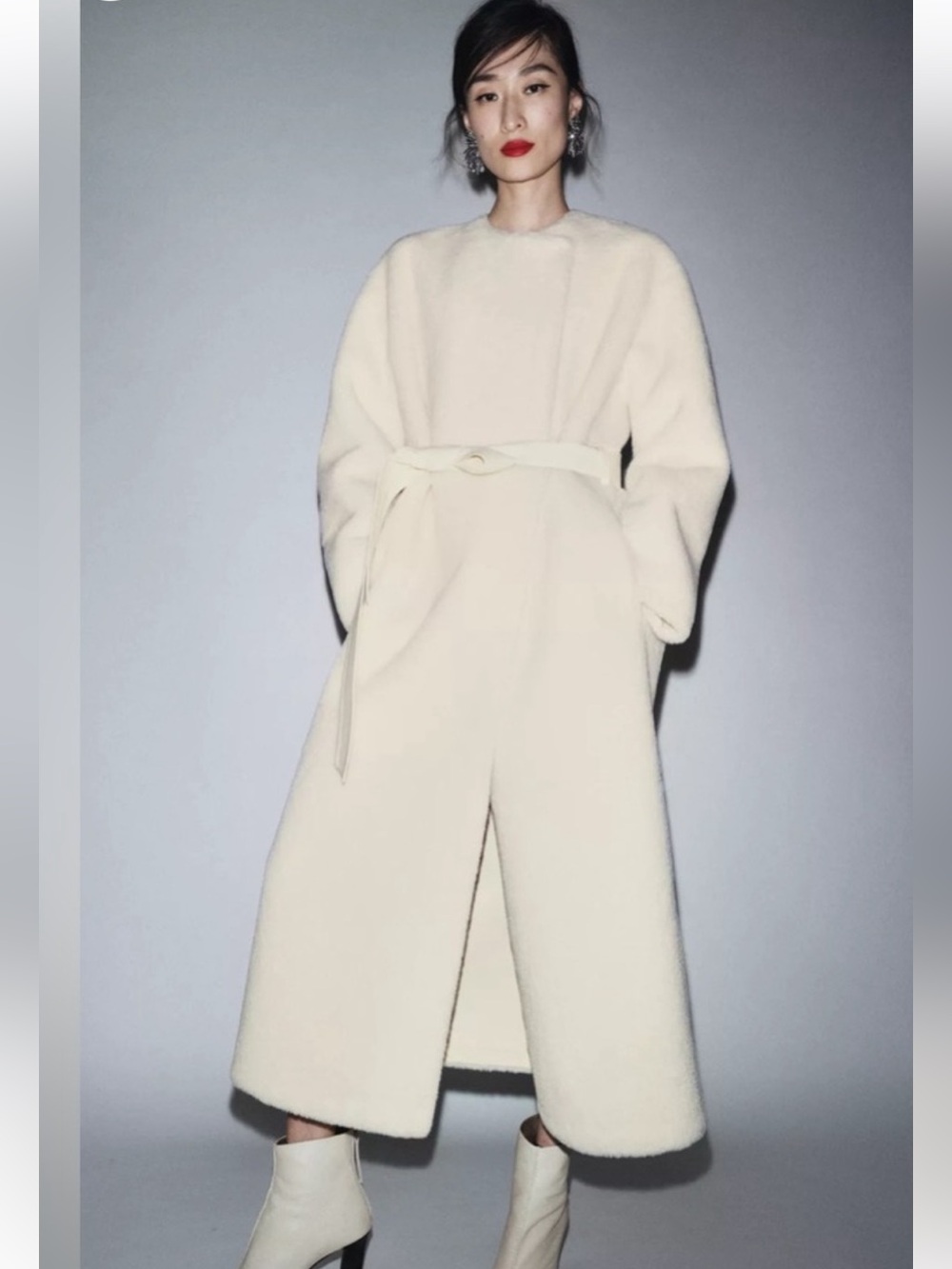 Zara Limited Edition Faux Fur Coat